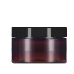 New Amber PET Plastic (BPA Free) Low Profile Jar (4 oz./ 6 pk.)